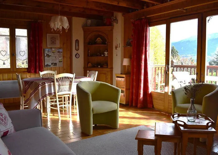 Chalet 4 Faces Sud Avec Terrasse A 800M Du Centre