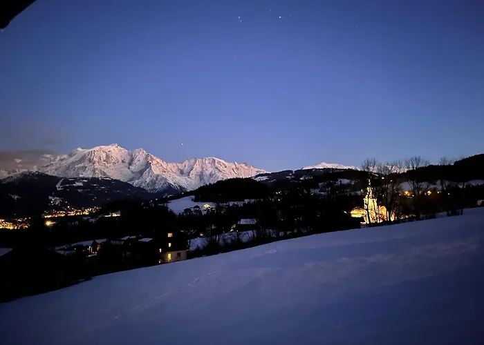 Chalet A Cordon Face A La Chaine Du Mont Blanc