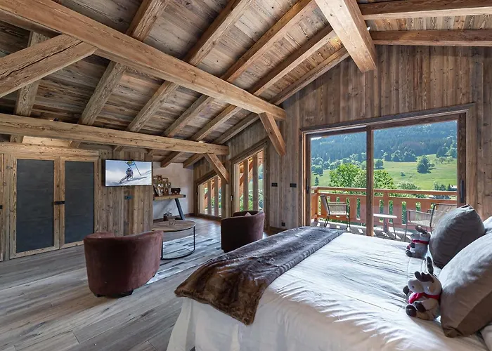 Chalet Luxe 12 Pers. Face aux Pistes avec Skiroom, Garage, Salle de Sport et Services Inclus - FR-1-569-19