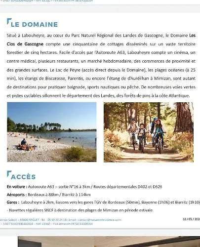 Chalet La Landaise En Bord Du Lac De Peyre A Labouheyre
