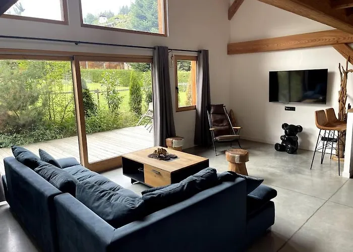 megeve demi quartier chalet 12 p