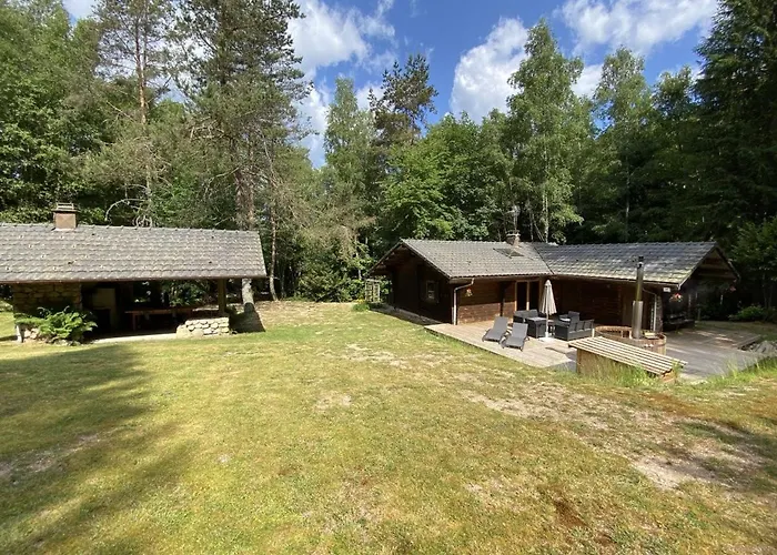 Le Fishing Lodge Chalet En Bois Avec Bain Nordique