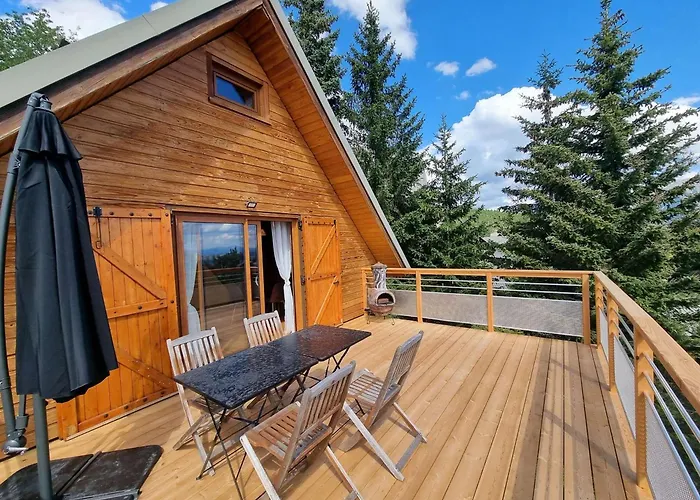 Chalet équipé 6 personnes avec cheminée et animaux admis - FR-1-393-159