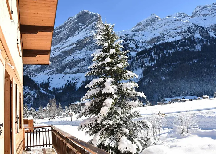 Chalet Ensoleille Avec Balcon Et Poele A Bois - Fr-1-464-163