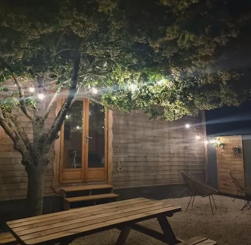 Tiny House Petite Balnéo Cheminée exterieure