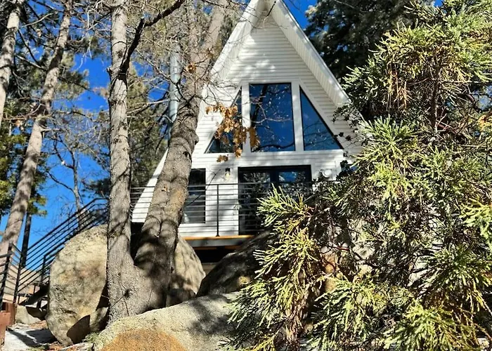 The Scandia “A-Frame Chalet” Fireplace & Hot Tub