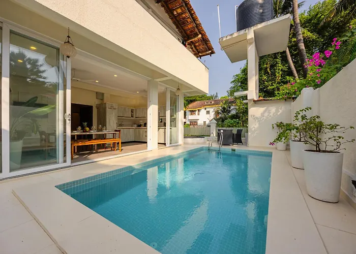 Elivaas 4 Bhk Villa Near Beach With Private Pool & Bar - Casa Boa Vida