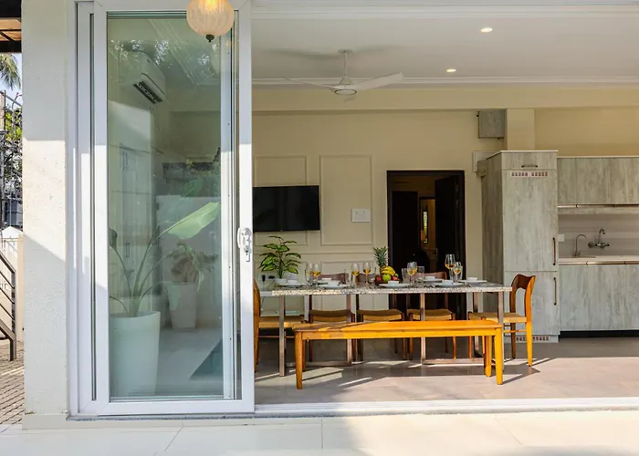 Elivaas 4 Bhk Villa Near Beach With Private Pool & Bar - Casa Boa Vida