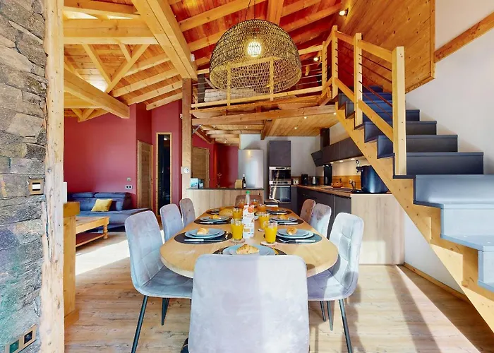 Chalet Grand Croix Avec Jacuzzi Privatif, Vue Montagnes, Local A Ski