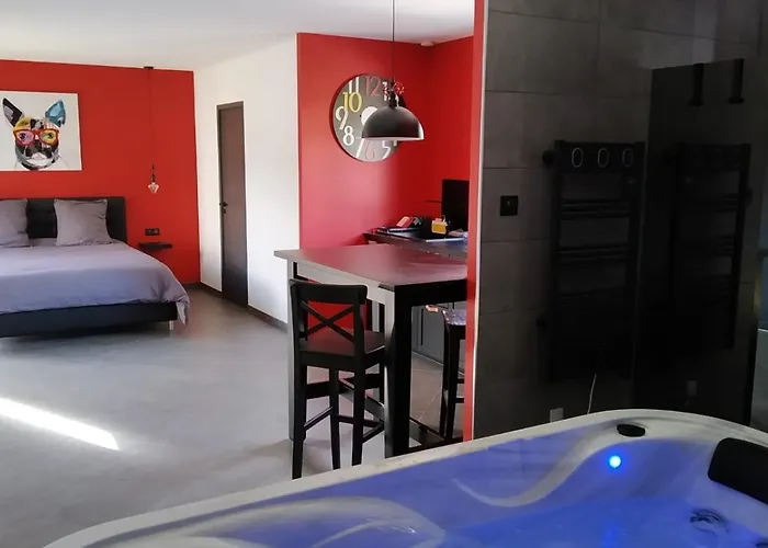 Le Spa du Verger de Firmin - jacuzzi intérieur privé