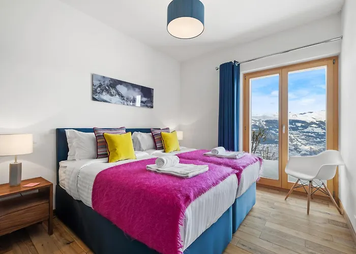 Chalet Ibex, à côté de la piste de Veysonnaz