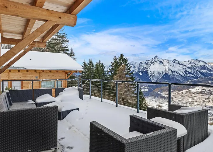 Chalet Ibex, à côté de la piste de Veysonnaz