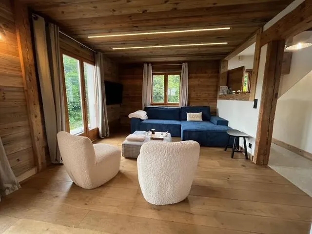 Chalet Taiga Face Au Montblanc Et A 7Min De Megeve