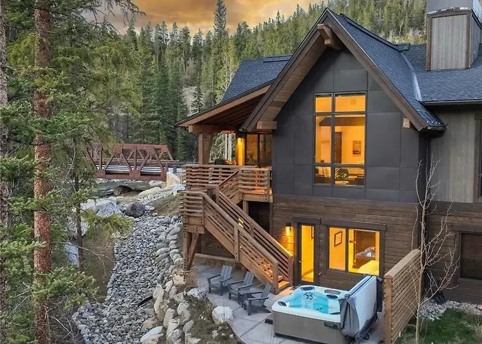 Luxe Mountain Chalet On The Blue River Near Main