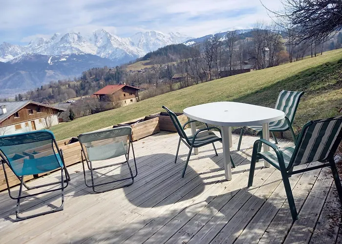 Chalet A Cordon Face A La Chaine Du Mont Blanc