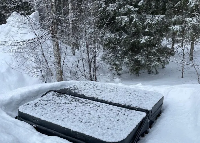 Cabin And Outdoor Hot Tub In Levi