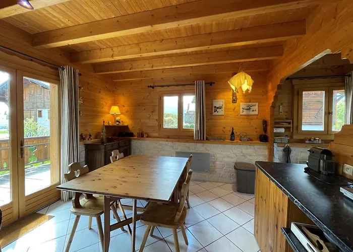 Chalet chaleureux 8 pers, 5 ch, cheminée, proche pistes, Crest-Voland - FR-1-733-5