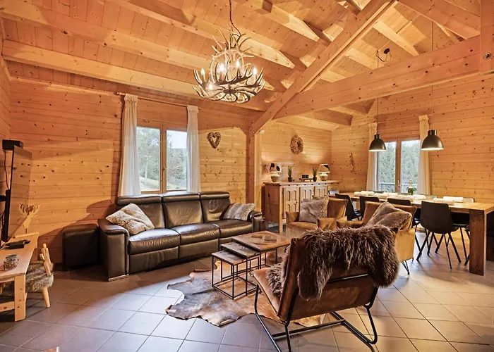 Elegant Chalet In Manhay With Sauna