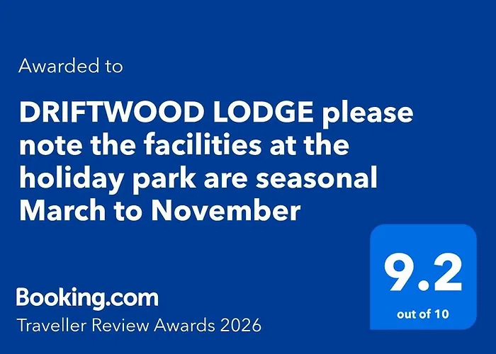 Driftwood Lodge Please Note The Facilities At The Holiday Park Are Seasonal March To November