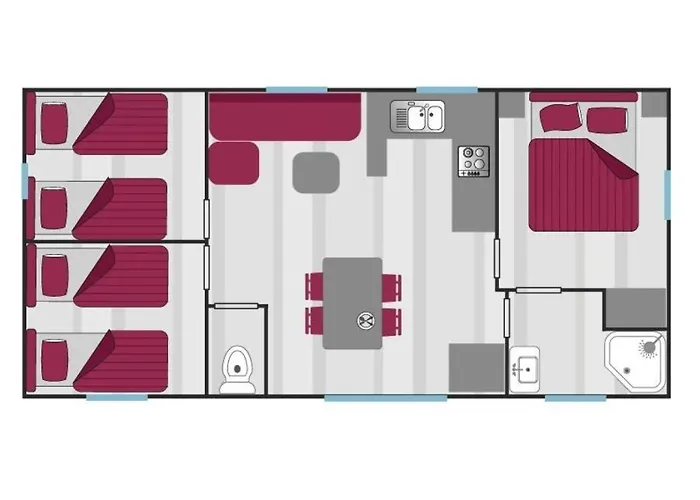 Zecamping 4 Etoiles Piscine Couverte Animations Chalet Tv 35M2 5 Pers