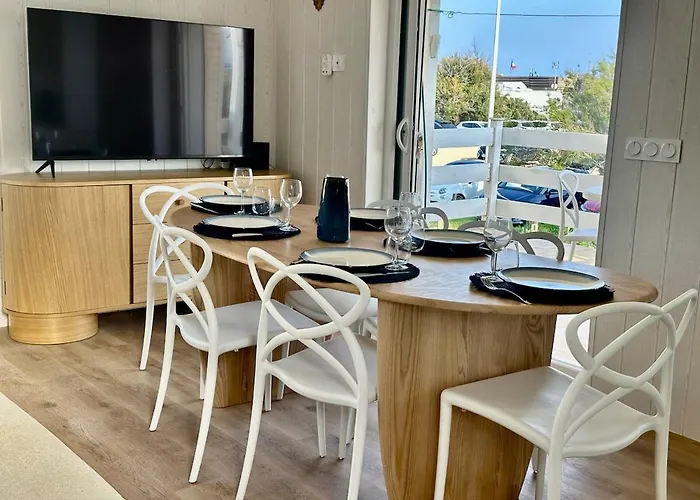 Chalet Sybille, Front De Mer 1Ere Ligne Clim Avec Draps Et Menage Final Inclus