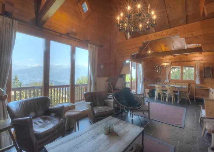 Chalet Isbane A Anzere Avec Vue Sur Les Alpes
