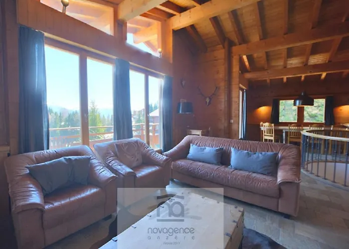 Chalet Zoe A Anzere Avec Vue Sur Les Alpes