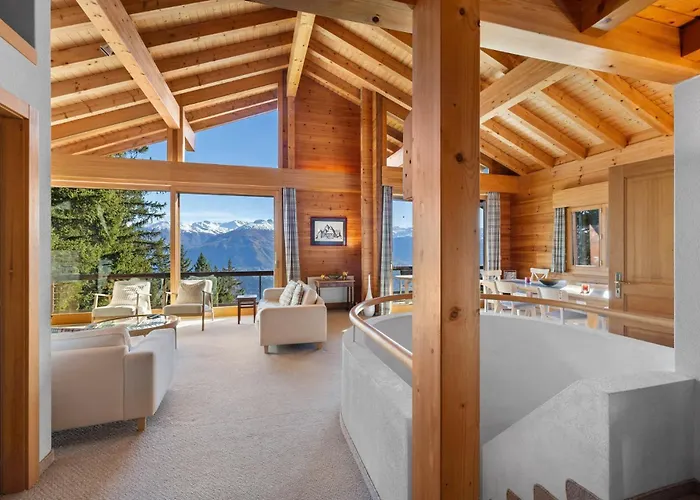 Chalet La Frenaie A Anzere Avec Vue Sur Les Alpes