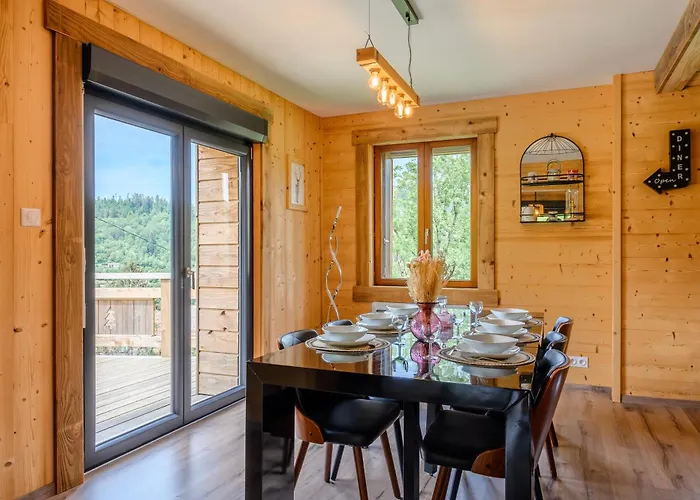 Chalet le Brusyna avec jacuzzi