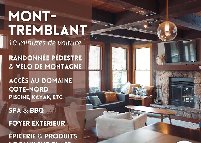 Chic Log Chalet With Hot Tub - Mont-Tremblant North Side By Reserver.Ca