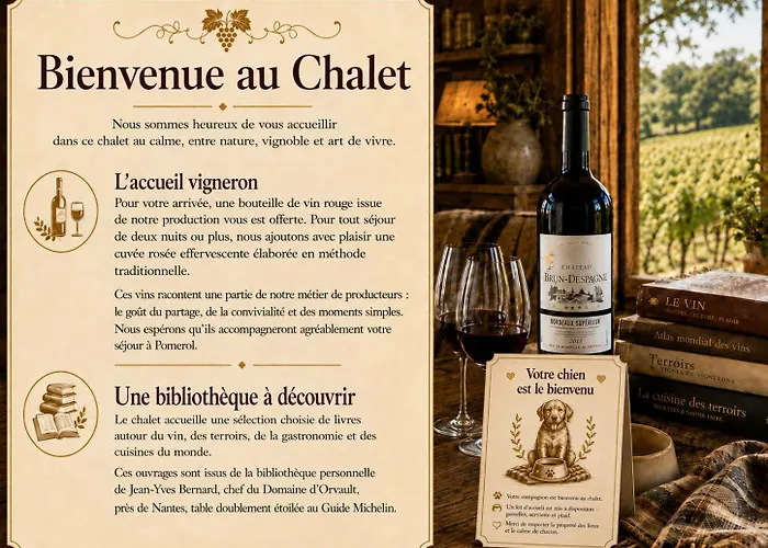 Chalet en pleine nature Pomerol