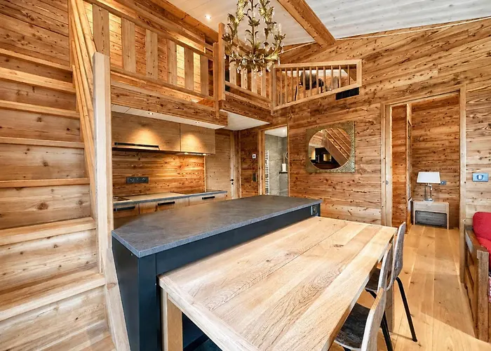 Chalet moderne pour 4 pers avec parking et Wifi à Crest-Voland - FR-1-505-186