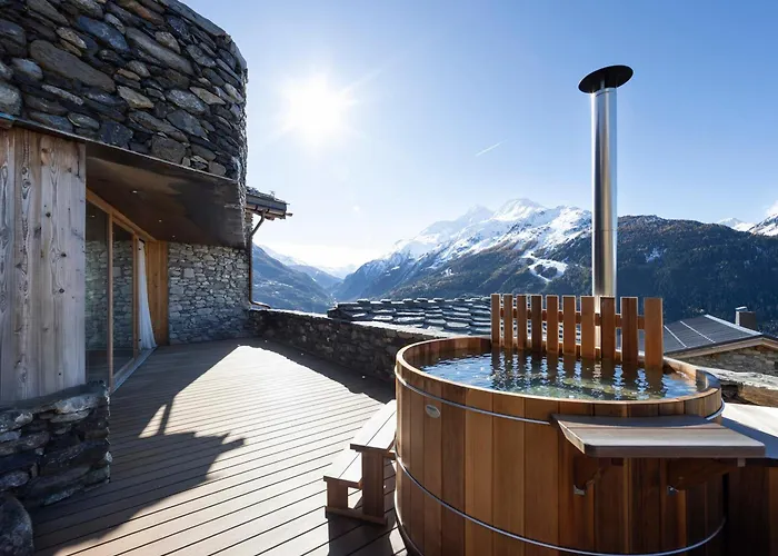Chalet de luxe avec espace bien-être - 14 pers, sauna, cheminée - FR-1-690-38