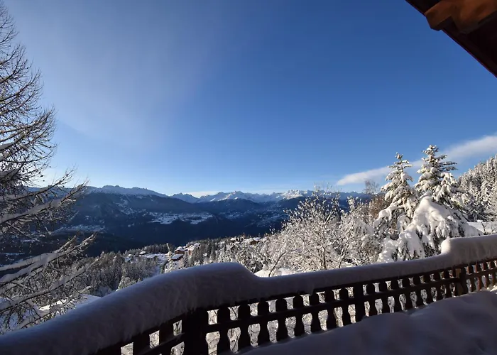 Chalet Dix Loups A Anzere Avec Vue Sur Les Alpes