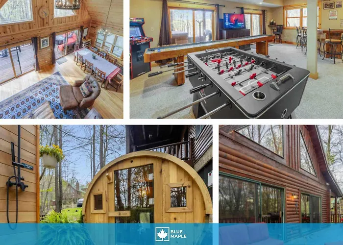 Log Chalet W Hot Tub & Bbq Grill