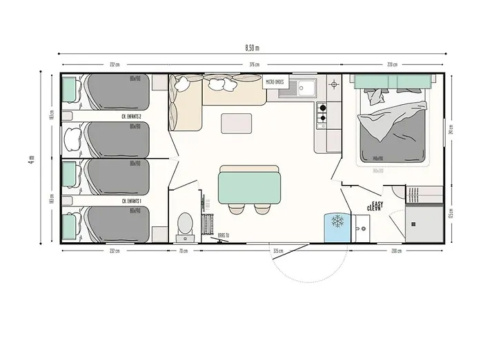 Camp Diekirch - Mobilehome Plus 6 Pers