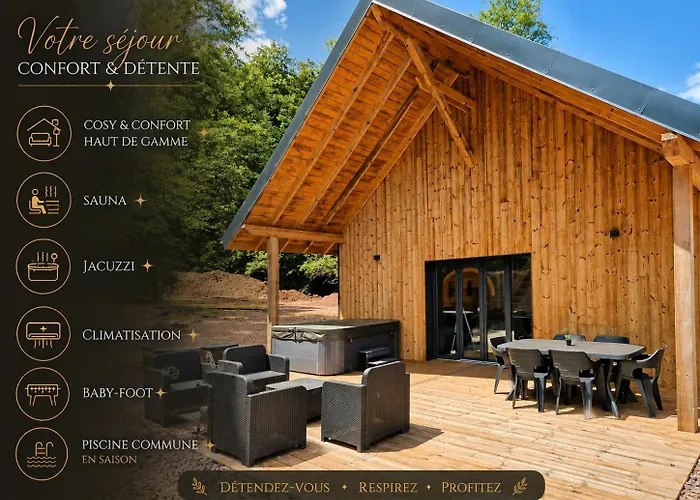 Cozy & Comfortable Premium Chalet Spa,Sauna,Air Conditioning,Babyfoot