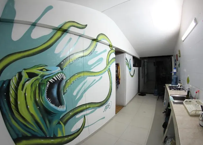 Beach hotel: Blue Almond Hostel - San Andres